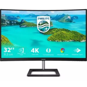 PHILIPS 328E1CA 4K Ultra HD 31.5" Curved LED Monitor - Black - Image 1